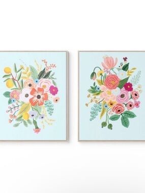 Rifle Paper Co. Floral Canvas Pair - Garden Party